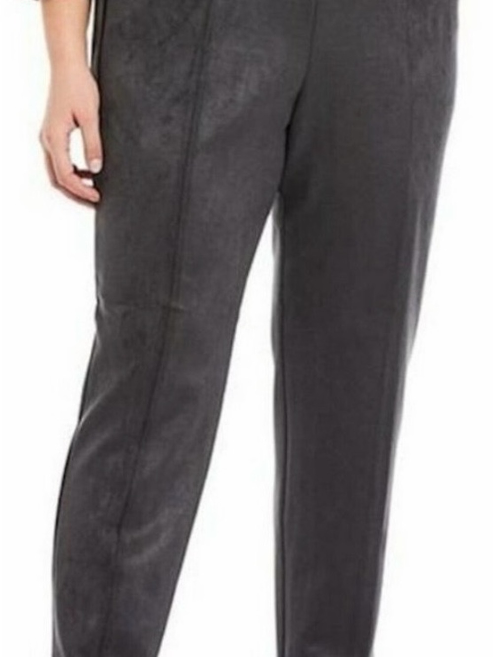 Alison Daley PXL Tailored Gray Straight-Leg Trousers